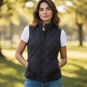 CALVIN KLEIN LINED SILKY AND warm Puffer Vest With Pockets L